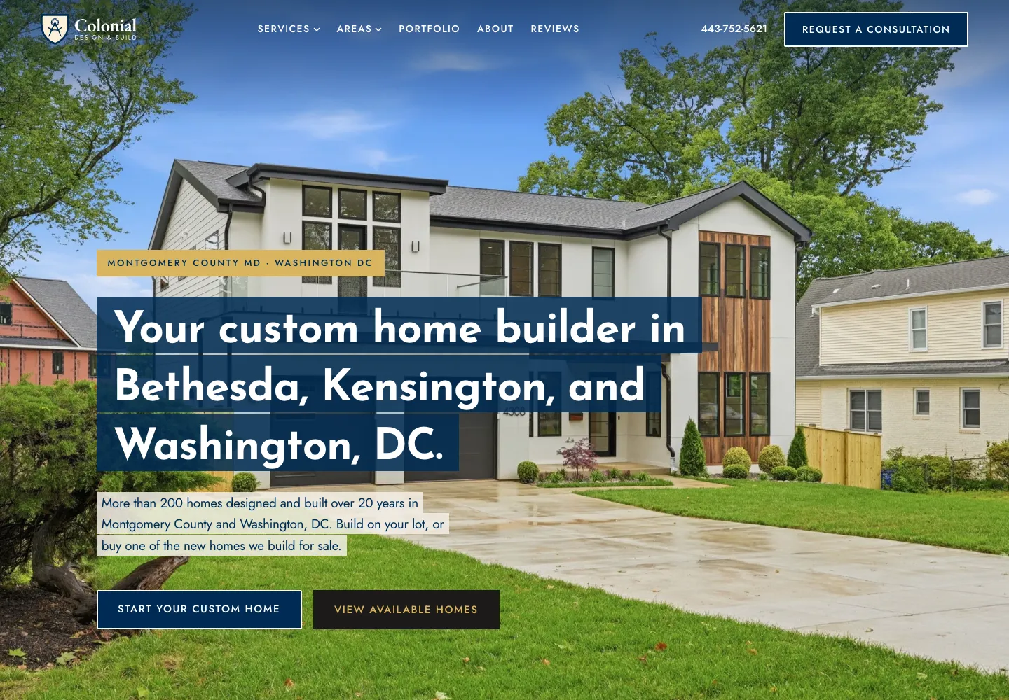 Colonial Design & Build, new site