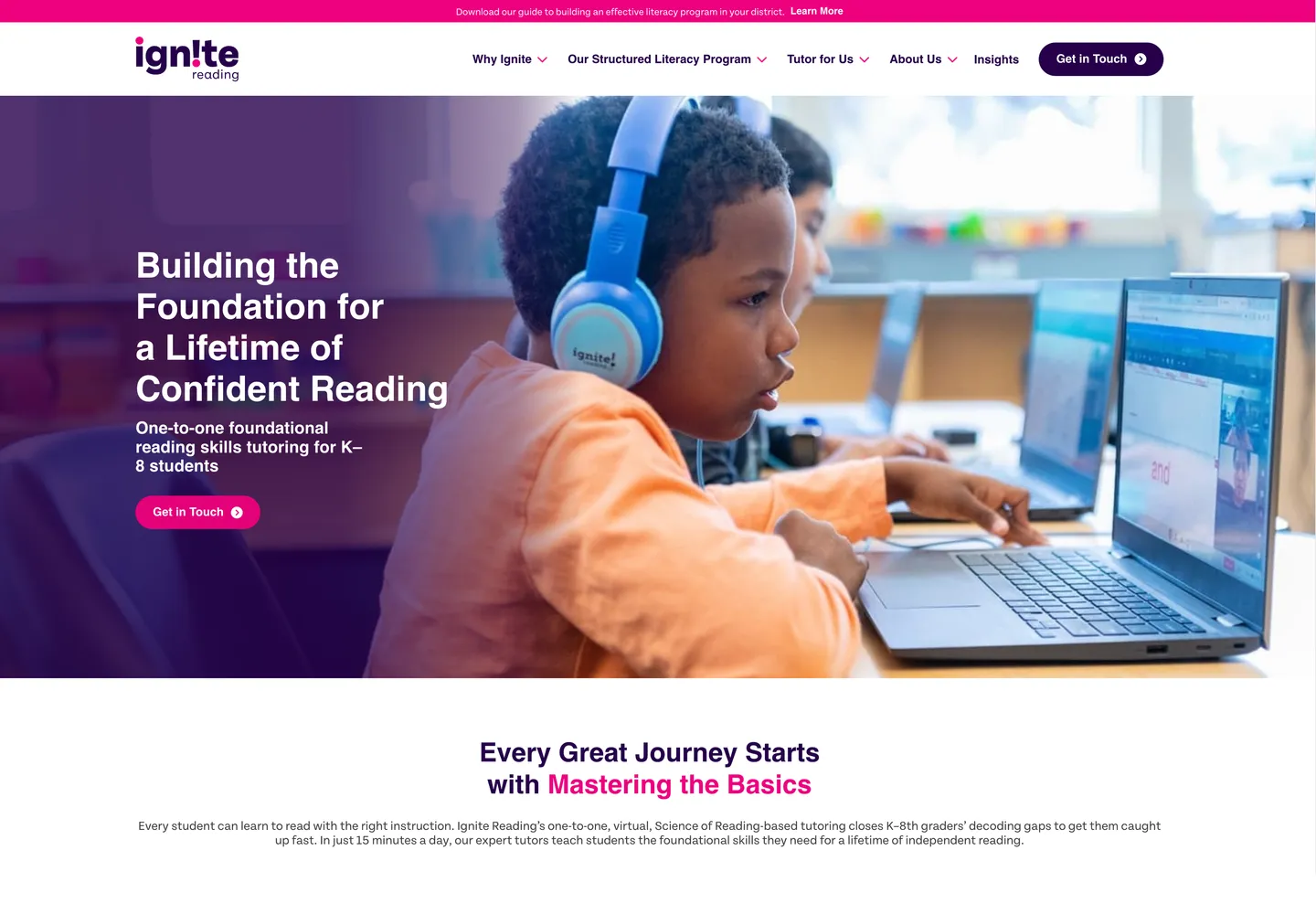 Ignite Reading, new site