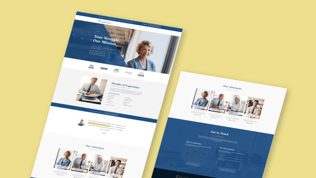 Corsica Law Firm Website Design
